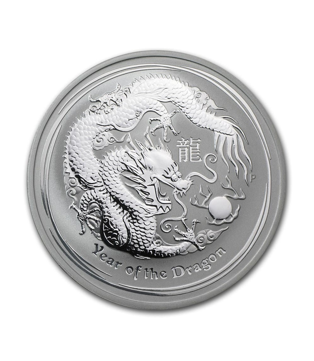 PERTH MINT LUNAR SERIES 1 OZ SILVER COINS 2012